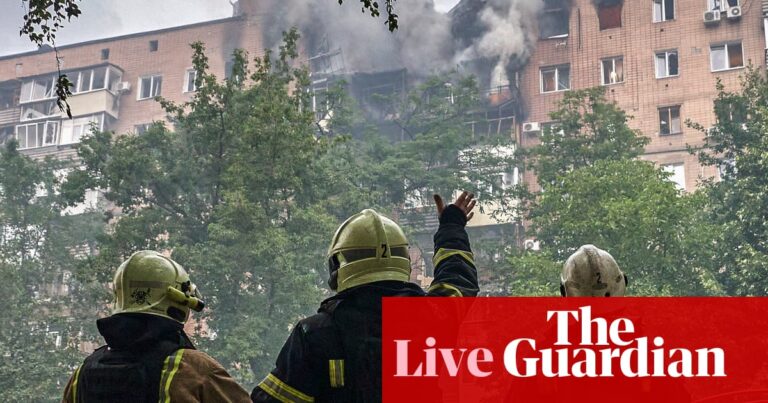 Kyiv accuses Russia of ‘dirty games’ over prisoner swap delay claims as Kharkiv hit by drone attack – as it happened