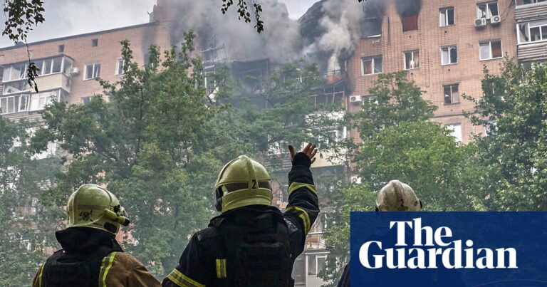 Kharkiv hit by ‘most powerful attack since start of war’ in Ukraine – video